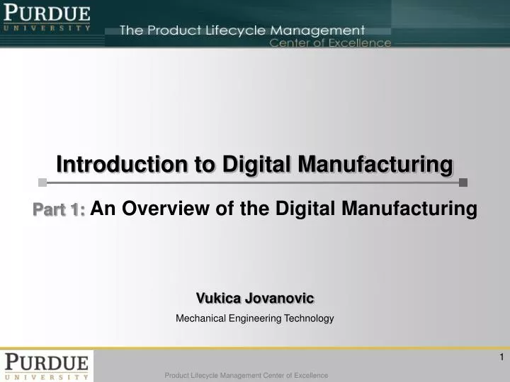 introduction to digital manufacturing