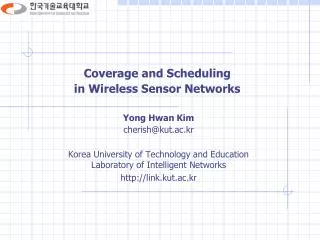 Coverage and Scheduling in Wireless Sensor Networks