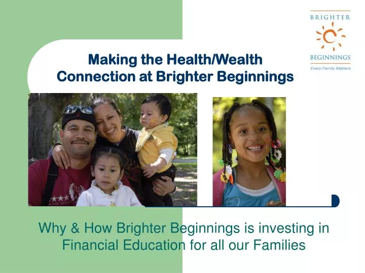why how brighter beginnings is investing in financial education for all our families