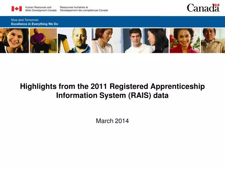 highlights from the 2011 registered apprenticeship information system rais data