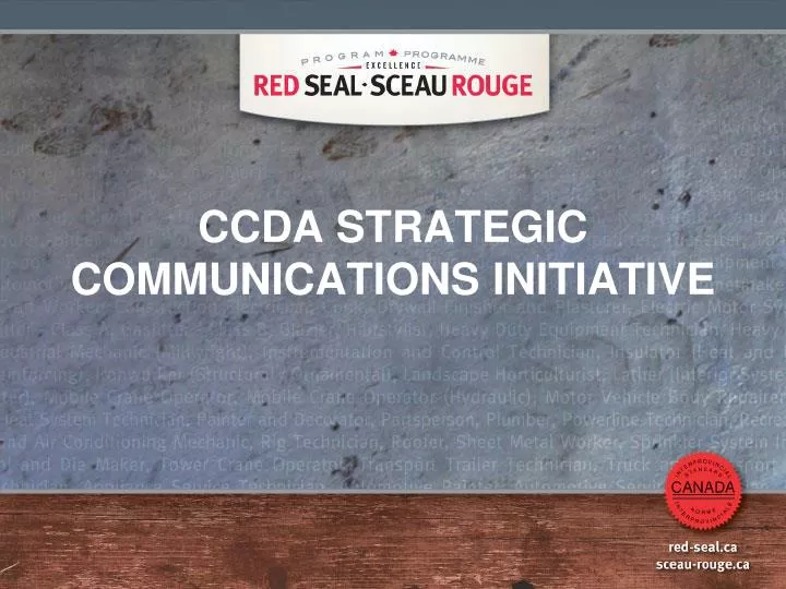 ccda strategic communications initiative