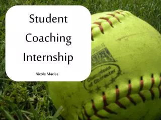 Student Coaching Internship