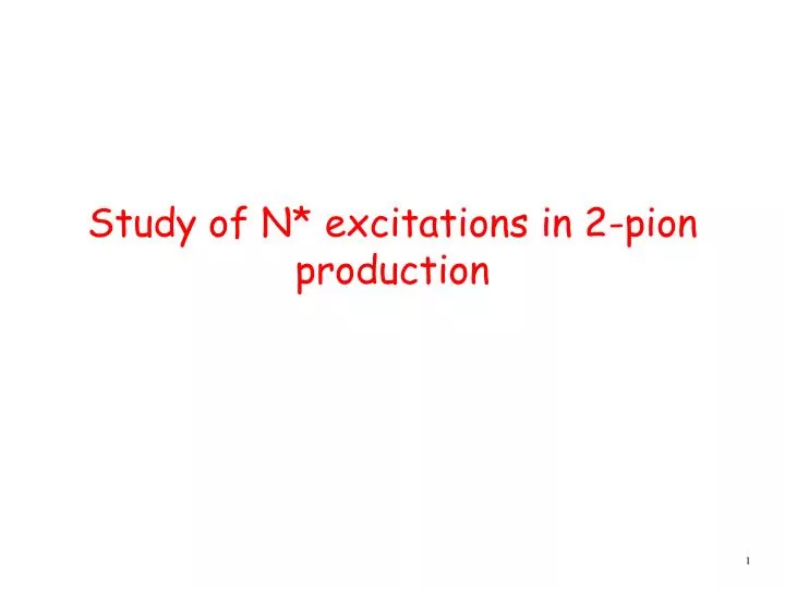study of n excitations in 2 pion production