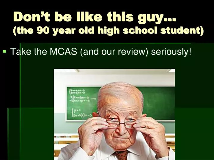 don t be like this guy the 90 year old high school student