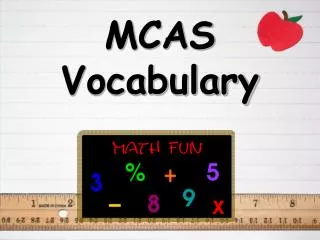 MCAS Vocabulary