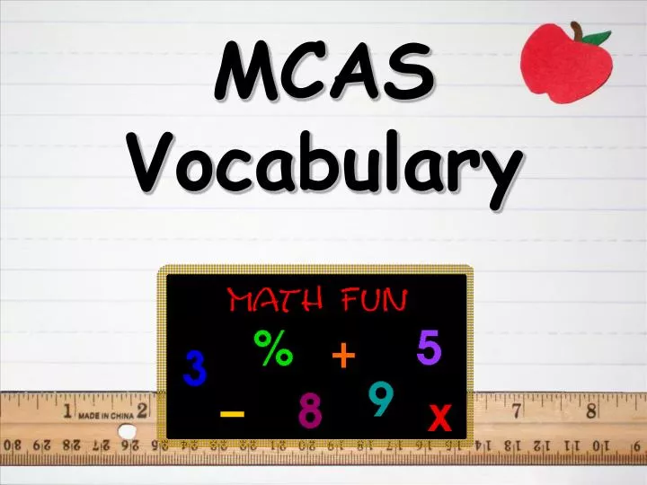 mcas vocabulary