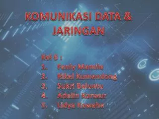 PPT - Komunikasi Data Jaringan Komputer PowerPoint Presentation, Free ...