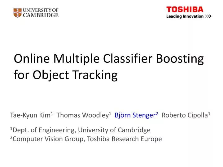 online multiple classifier boosting for object tracking