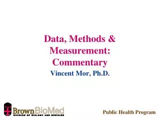 data methods measurement commentary