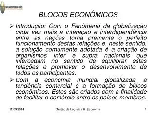 blocos econ micos
