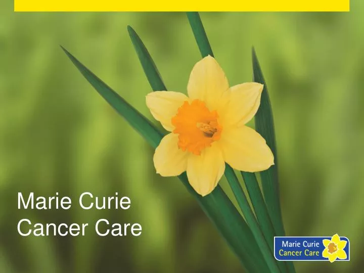 marie curie cancer care