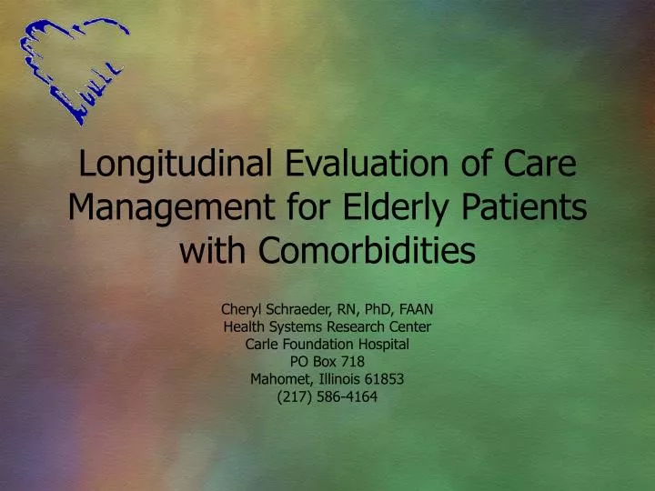 longitudinal evaluation of care management for elderly patients with comorbidities