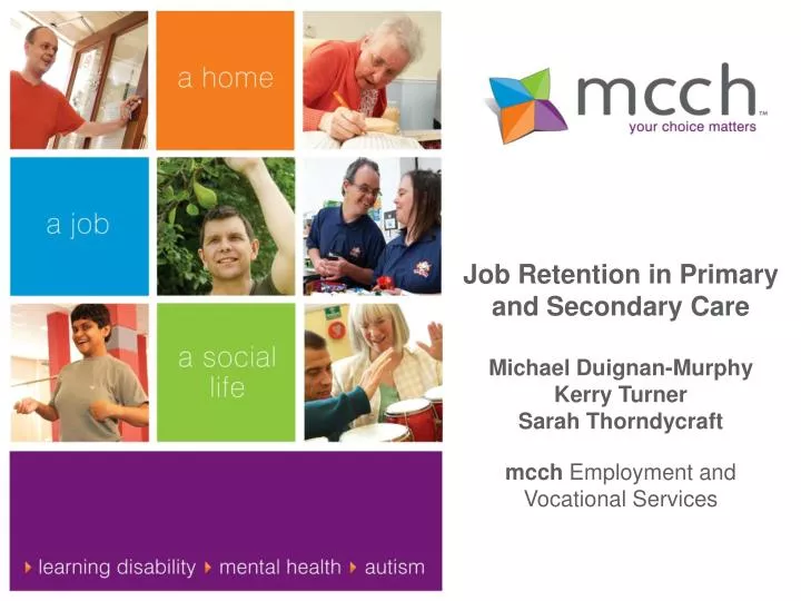 job retention in primary and secondary care michael duignan murphy kerry turner sarah thorndycraft