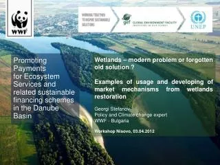 Promoting Payments for Ecosystem Services and related sustainable financing schemes