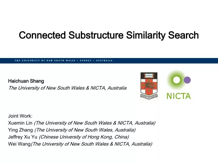 connected substructure similarity search