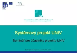 syst mov projekt univ