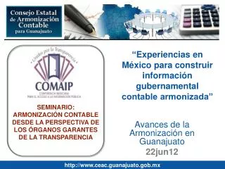 experiencias en m xico para construir informaci n gubernamental contable armonizada
