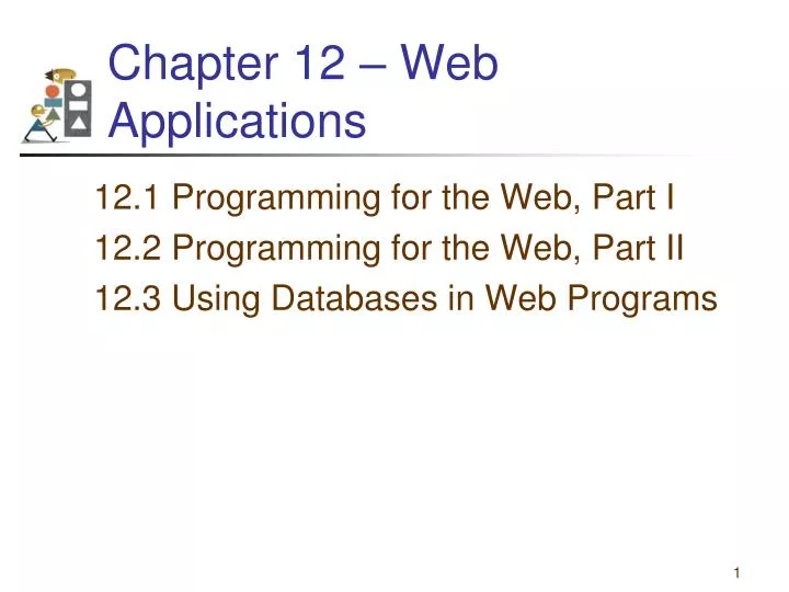 chapter 12 web applications