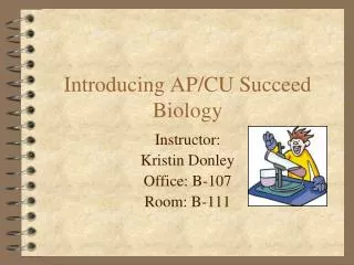 Introducing AP/CU Succeed Biology