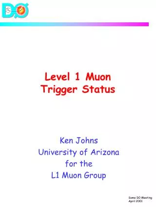 Level 1 Muon Trigger Status