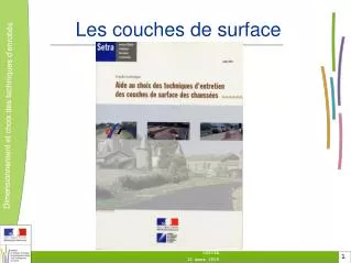 les couches de surface