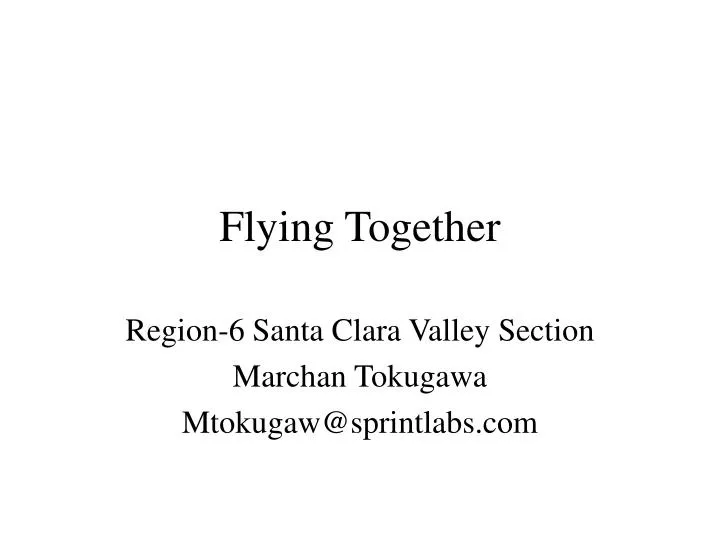 flying together
