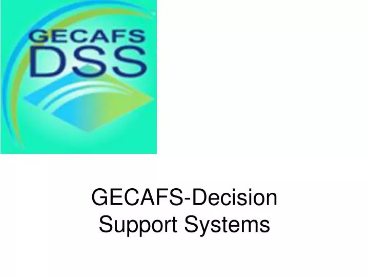 gecafs decision support systems