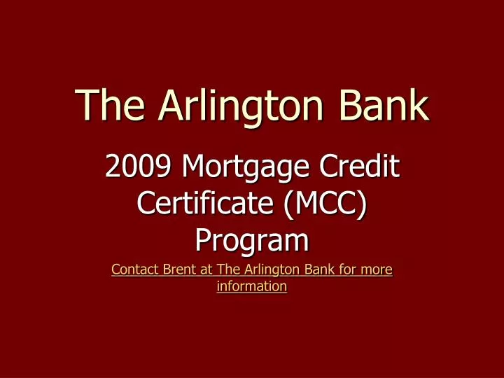 the arlington bank