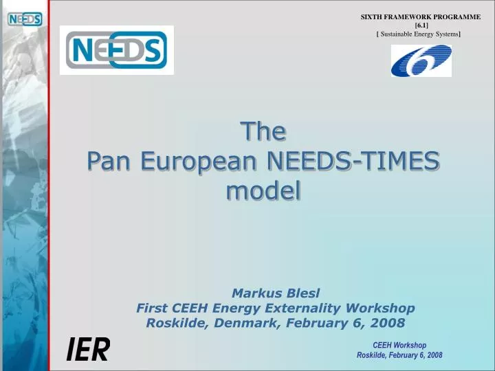 the pan european needs times model