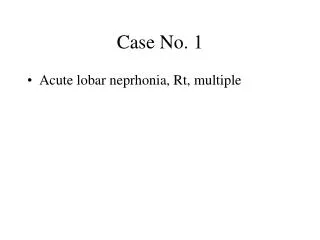 Case No. 1