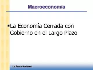 macroeconom a
