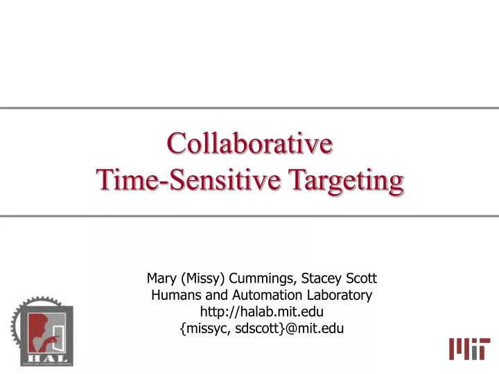collaborative time sensitive targeting