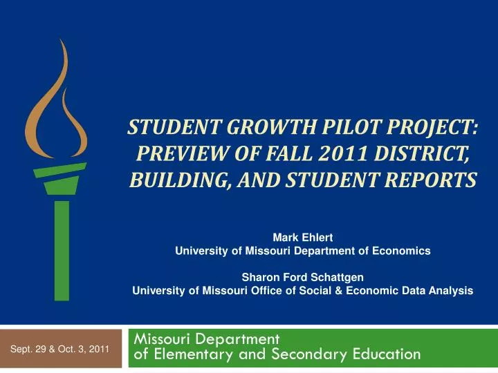 student growth pilot project preview of fall 2011 district building and student reports