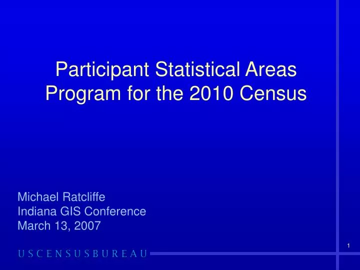 participant statistical areas program for the 2010 census
