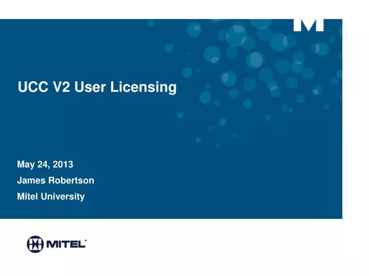 ucc v2 user licensing