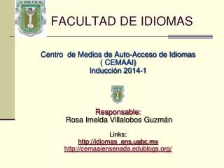facultad de idiomas