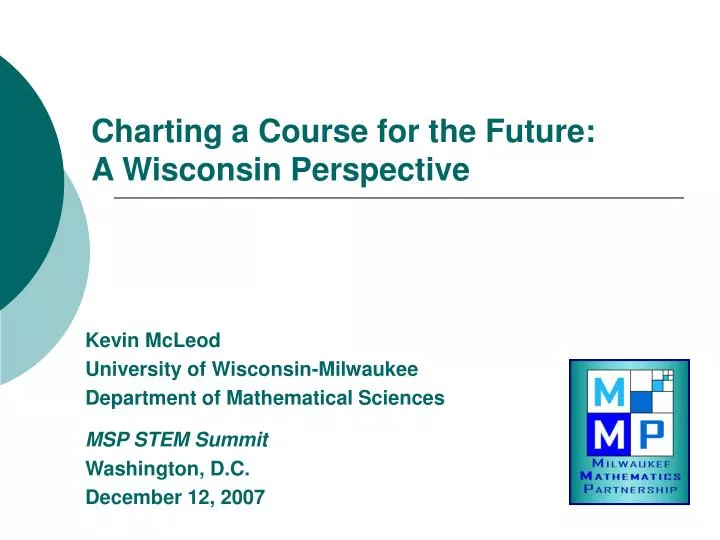charting a course for the future a wisconsin perspective