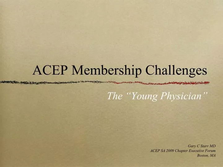 acep membership challenges