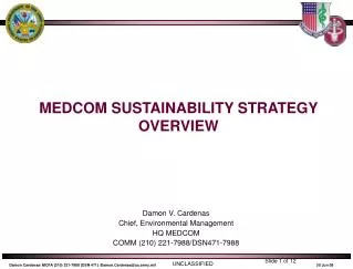 medcom sustainability strategy overview