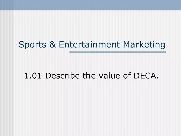 sports entertainment marketing