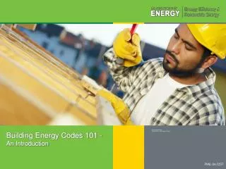 Building Energy Codes 101 - An Introduction