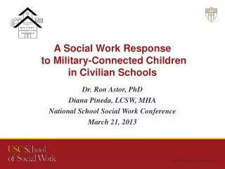 A Social Work Response to Military-Connected Children in Civilian Schools