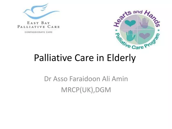 palliative care in elderly