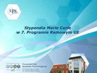 stypendia marie curie w 7 programie ramowym ue