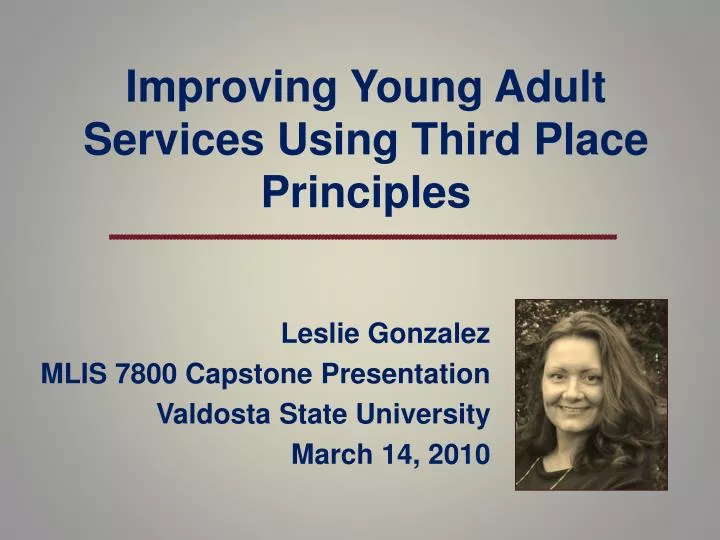 improving young adult services using third place principles