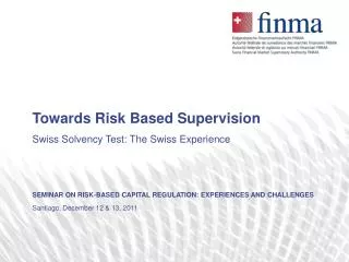 Towards Risk Based Supervision