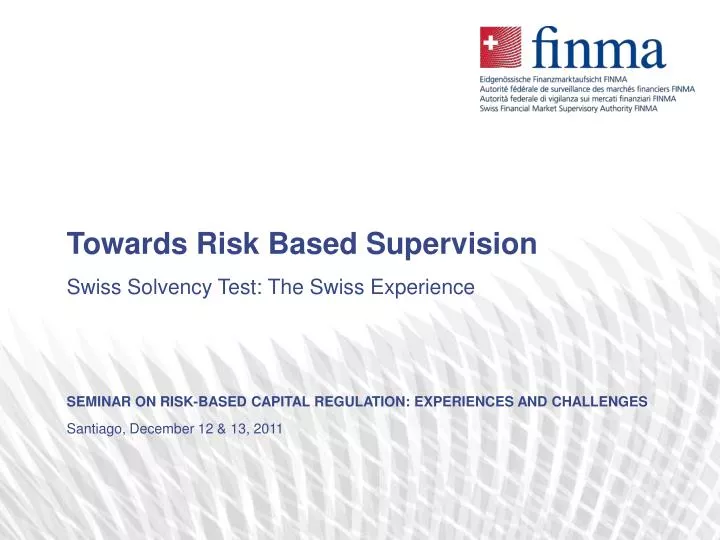 towards risk based supervision