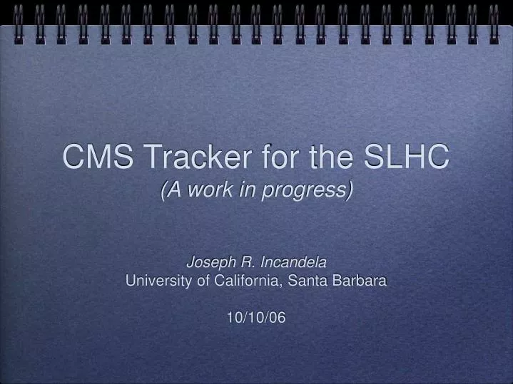 cms tracker for the slhc a work in progress