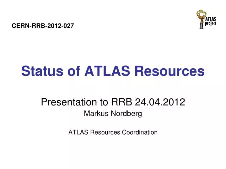 status of atlas resources
