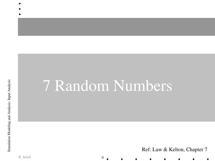 7 random numbers